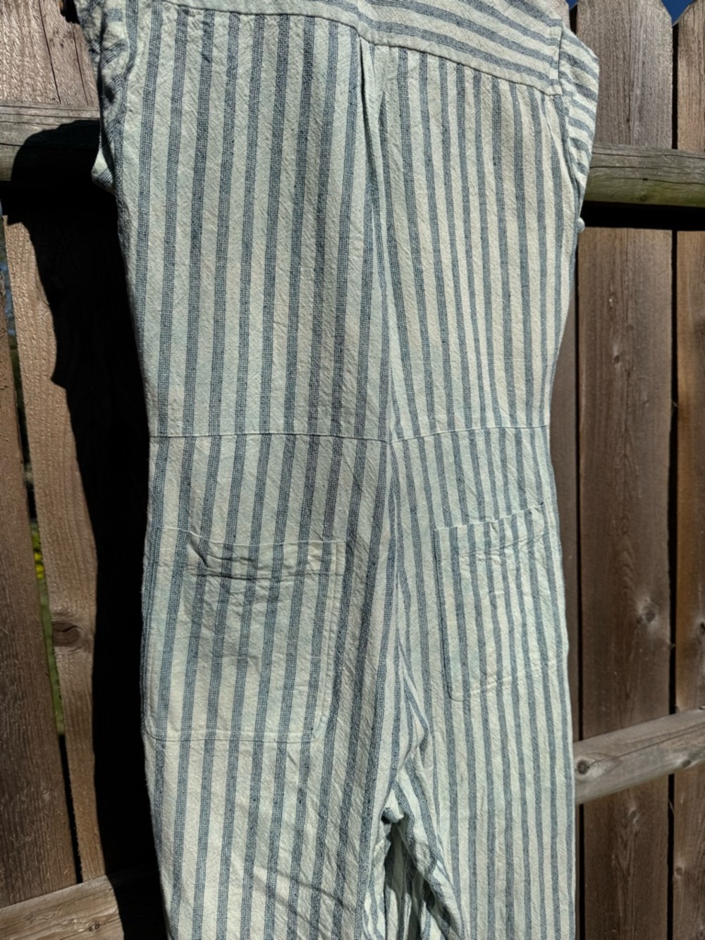 DÔEN Biarritz Seaside Stripe Silk Jumpsuit - Picture 4 of 16